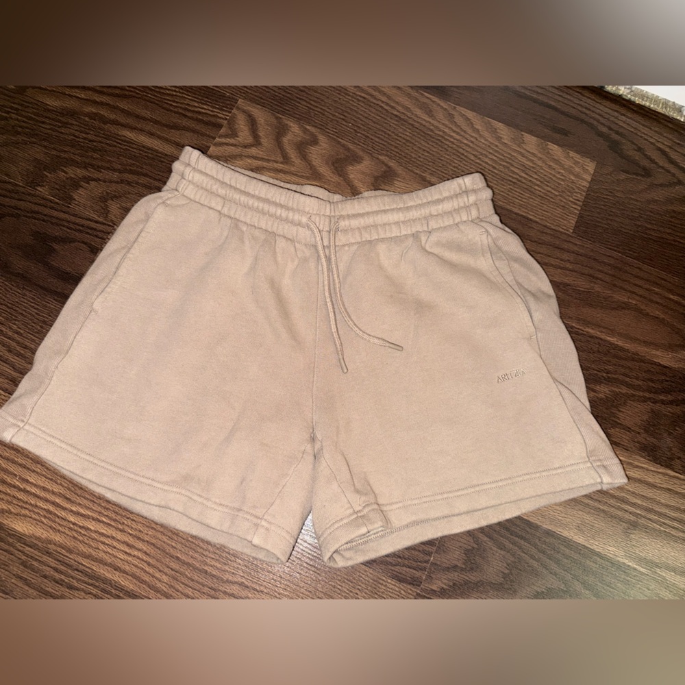 Aritzia Cream Athletic Shorts